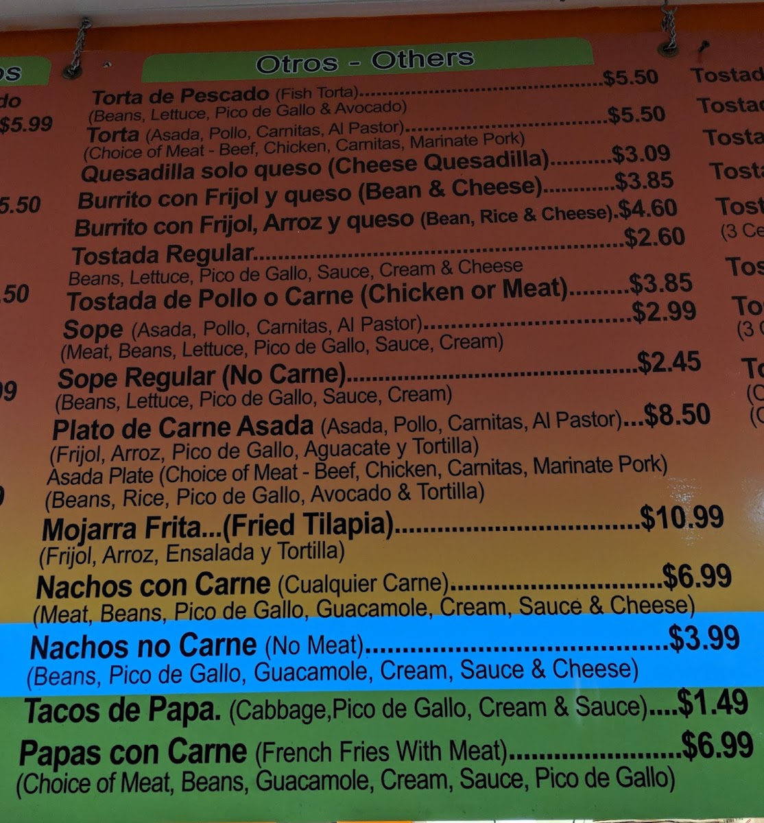 Tacos Ensenada Menu - Image 5